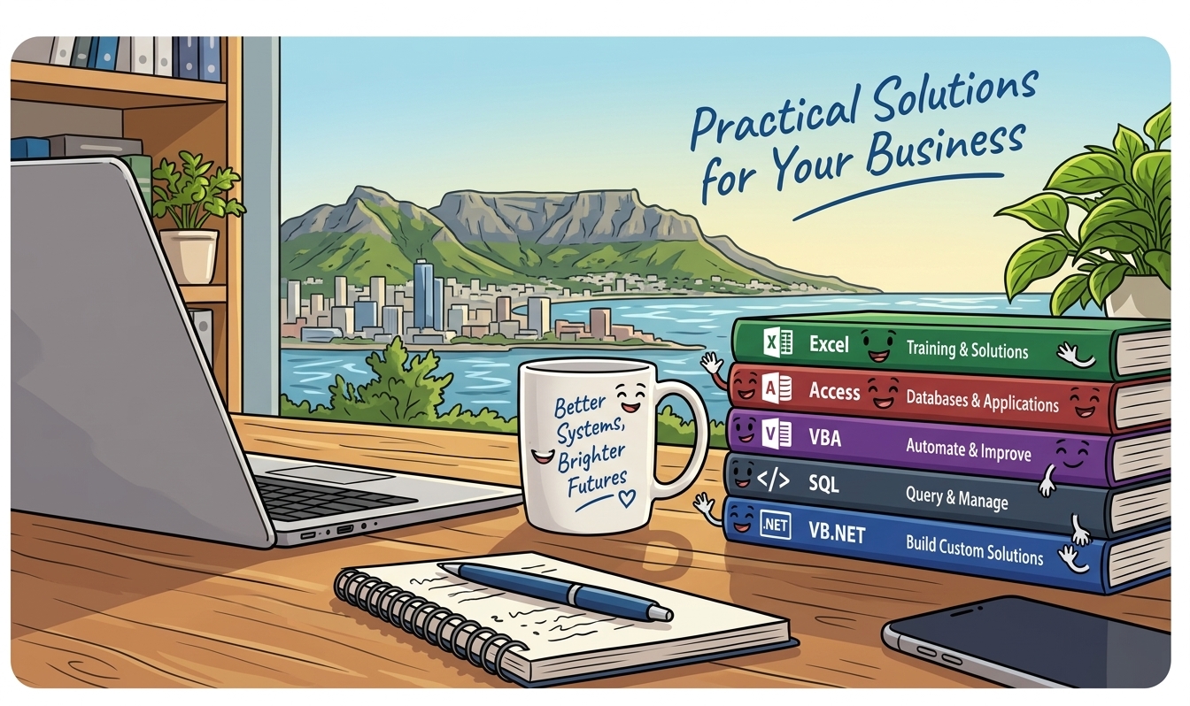 Database Development and Microsoft Office training in Cape Town